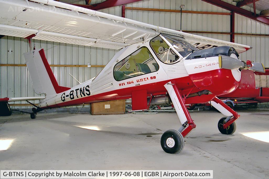 G-BTNS, 1990 PZL-Okecie PZL-104 Wilga 80 C/N CF20890883, PZL-Okecie PZL-104 Wilga-80 at Breighton Airfield in 1997.