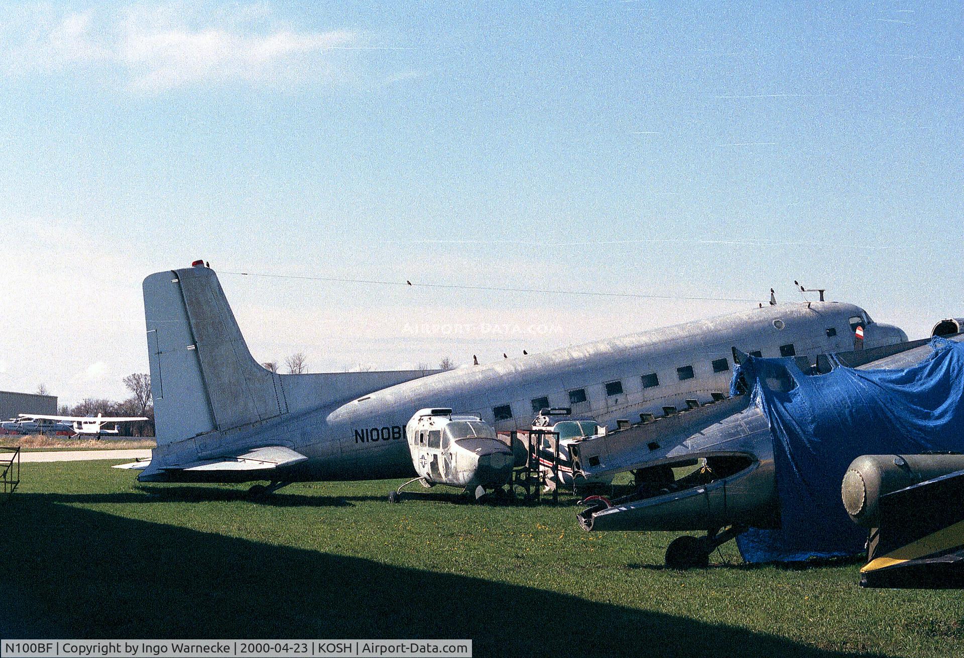 N100BF, Douglas C-117D C/N 50796, Douglas C-117 at the Basler Co apron of Wittman regional airport, Oshkosh WI