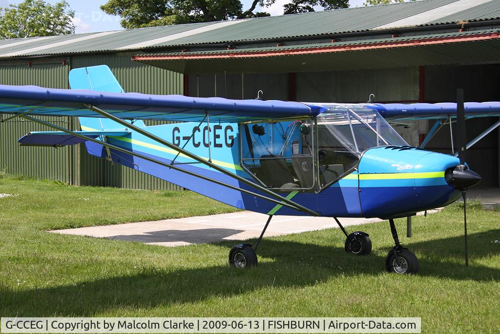 G-CCEG, 2003 Rans S-6ES Coyote II C/N PFA 204-13831, Rans S-6ES/TR Coyote II at Fishburn Airfield in 2009.