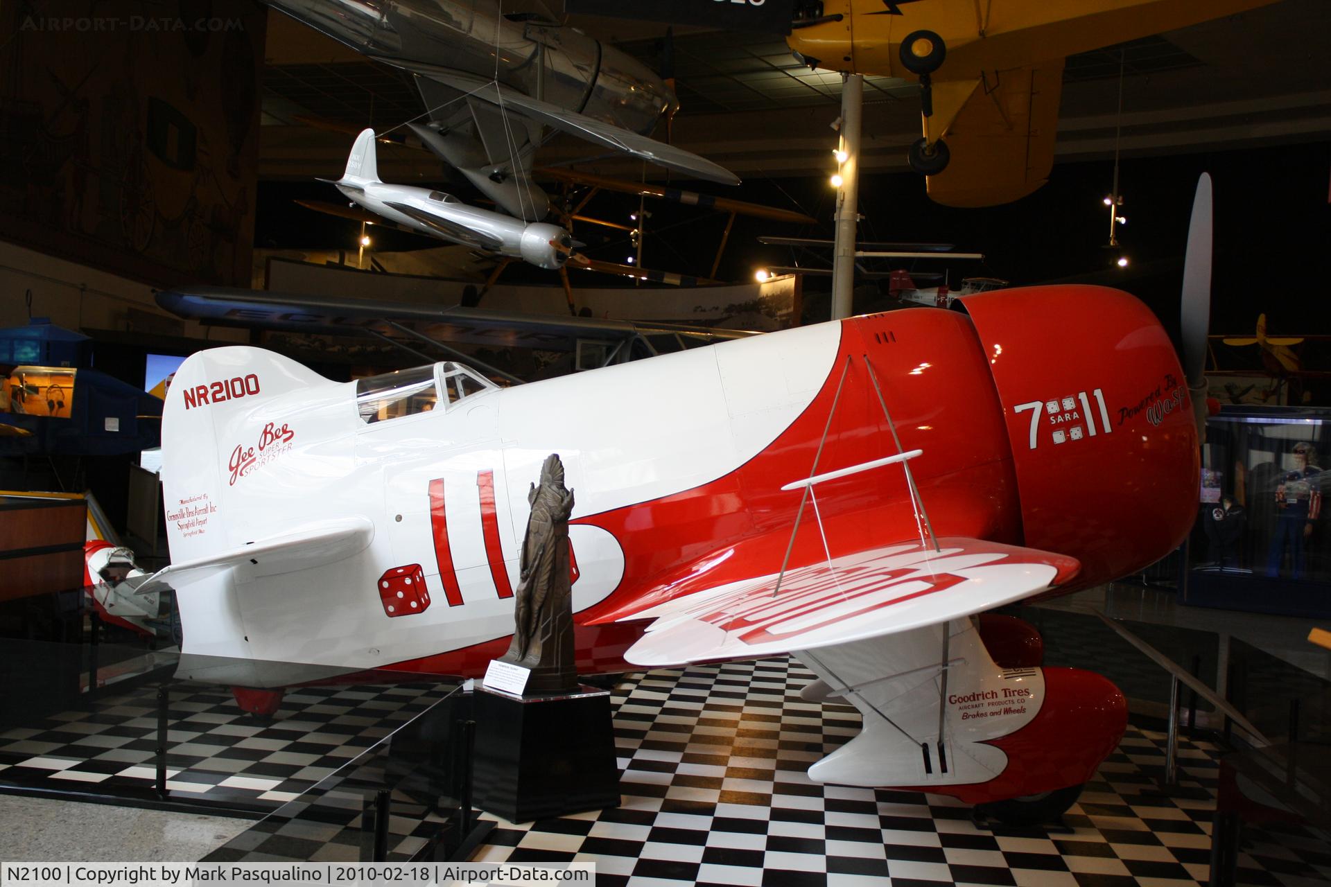 N2100, 1932 Granville Brothers Gee Bee Sportster D C/N R-1, Gee Bee Sportster D