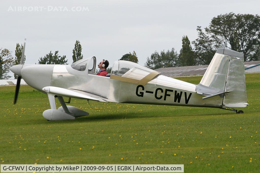 G-CFWV, 2009 Vans RV-7 C/N PFA 323-14428, Arriving at the 2009 Revival event.