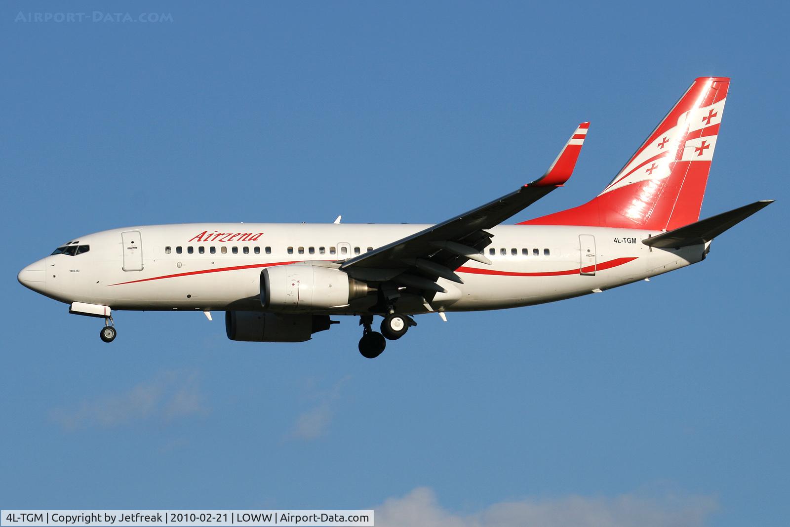 4L-TGM, 2003 Boeing 737-790 C/N 33012, Airzena Georgian Airways 2003 Boeing 737-790, c/n: 33012