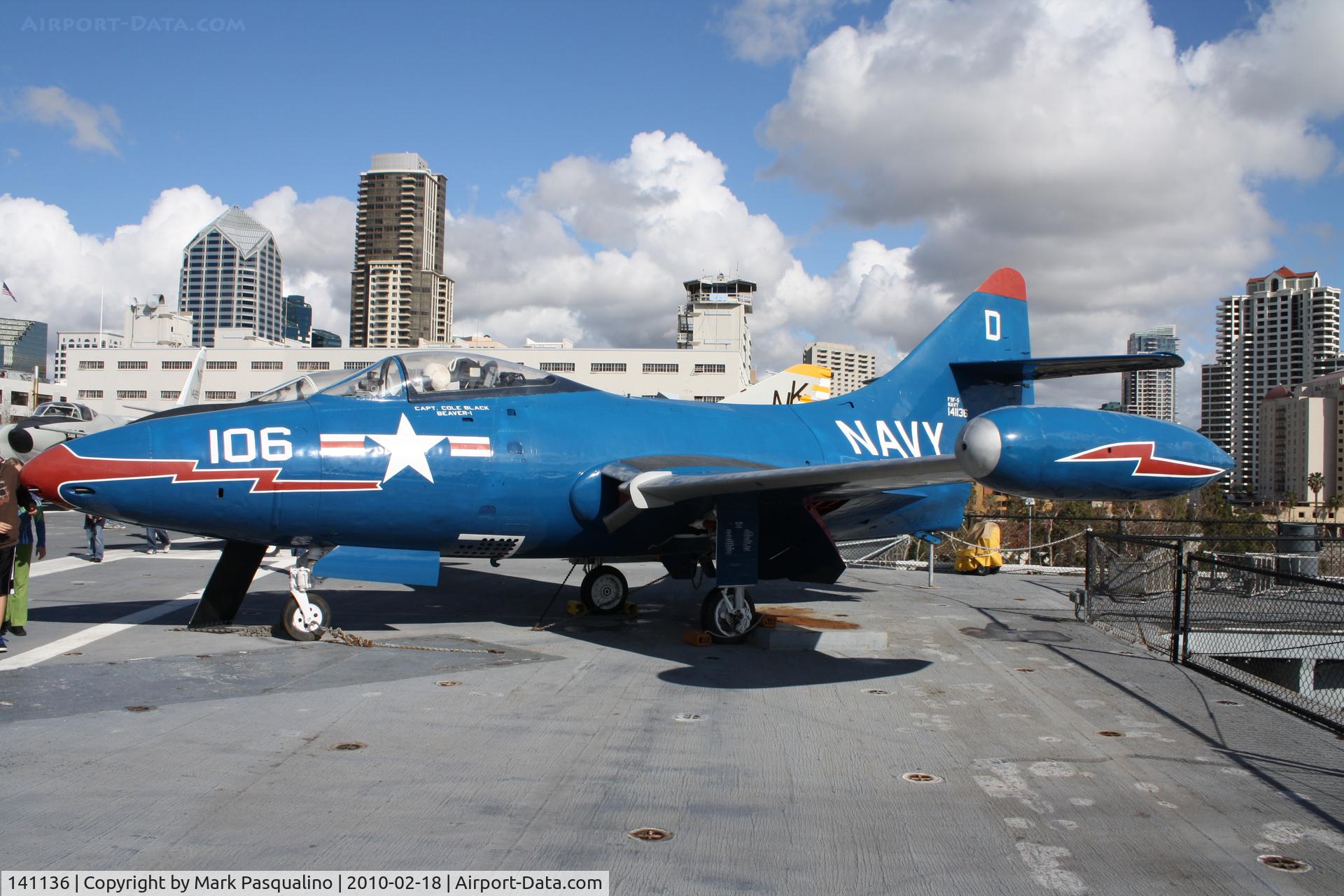 141136, Grumman F9F-8 Cougar C/N Not found 141136, Grumman F9F-8