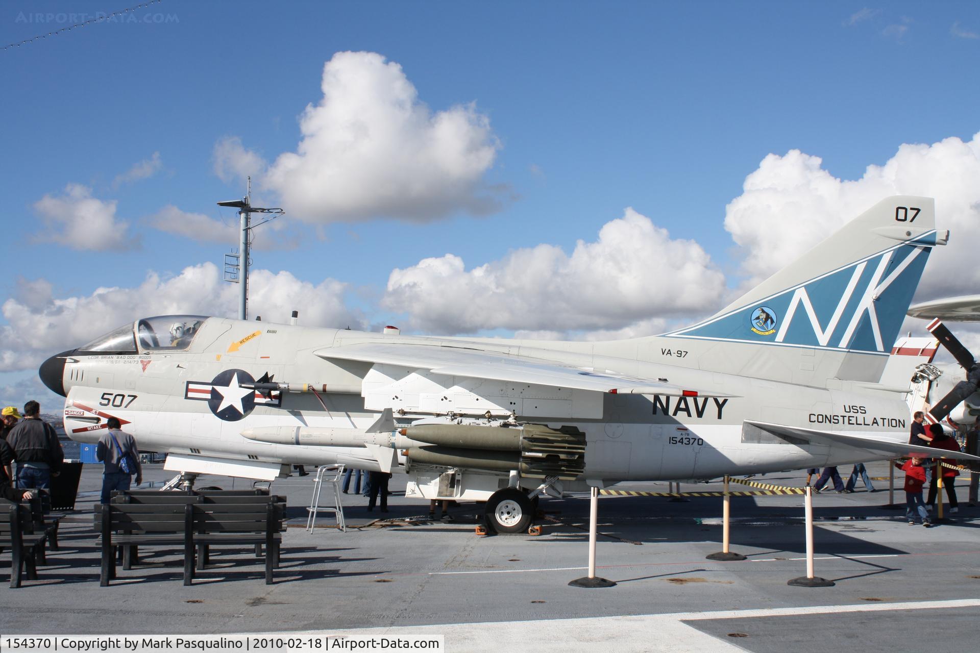 154370, LTV A-7B Corsair II C/N B-010, Vought A-7B