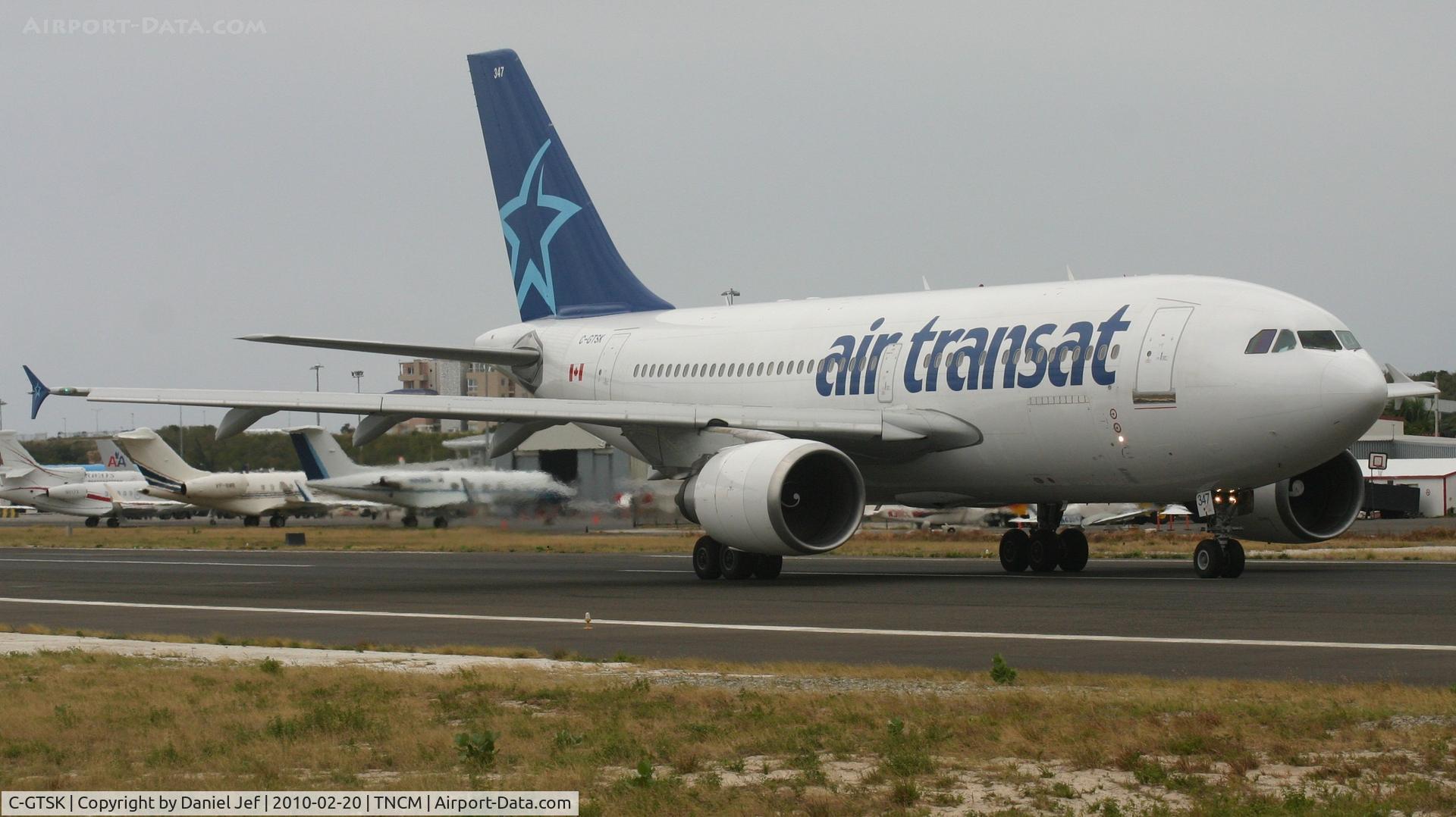C-GTSK, 1990 Airbus A310-304 C/N 541, Air transat C-GTSK back tracking 28 for take off