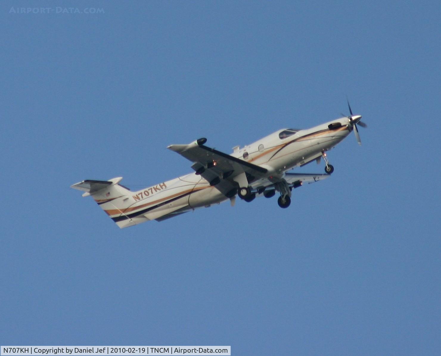 N707KH, 2006 Pilatus PC-12/47 C/N 688, N707KH departing TNCM