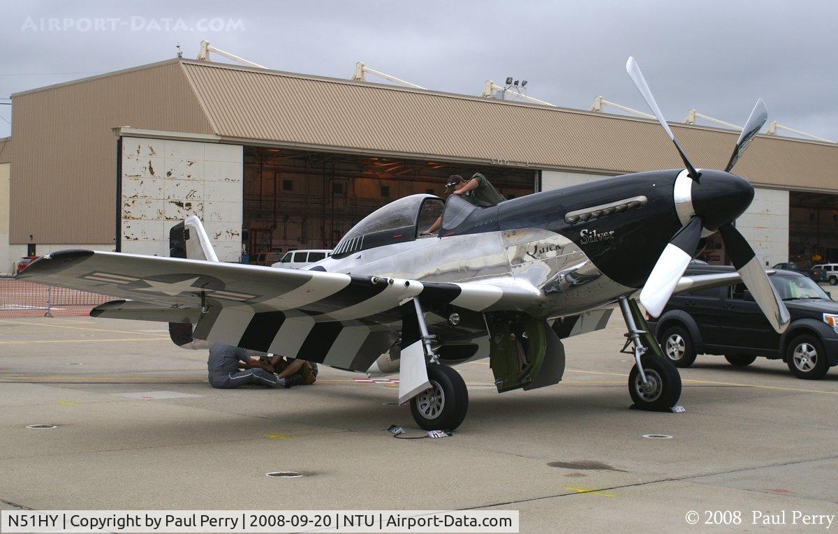N51HY, 1944 North American P-51D Mustang C/N 124-48192, Even without vintage colors, a beauty