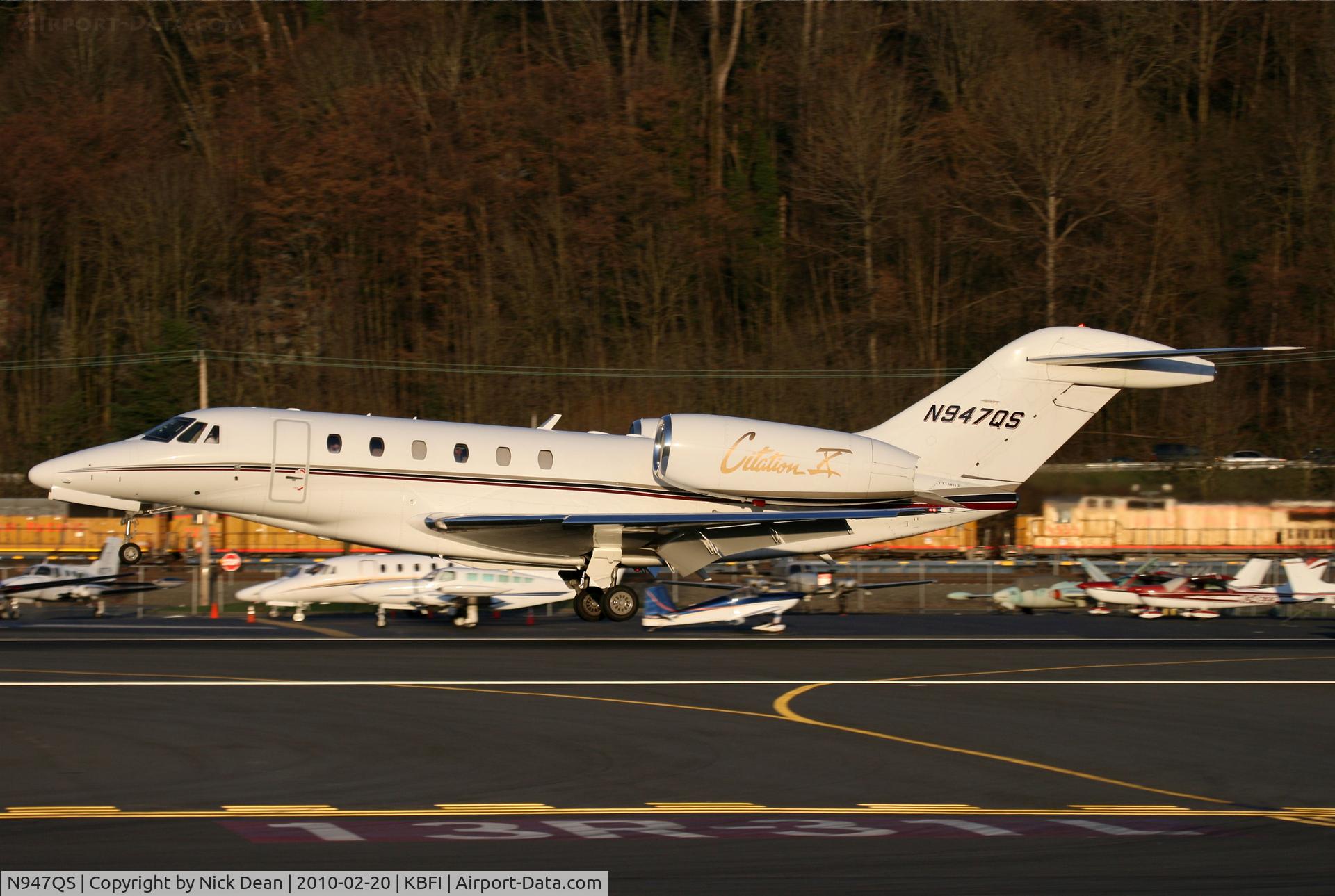 N947QS, 1998 Cessna 750 Citation X C/N 750-0047, KBFI