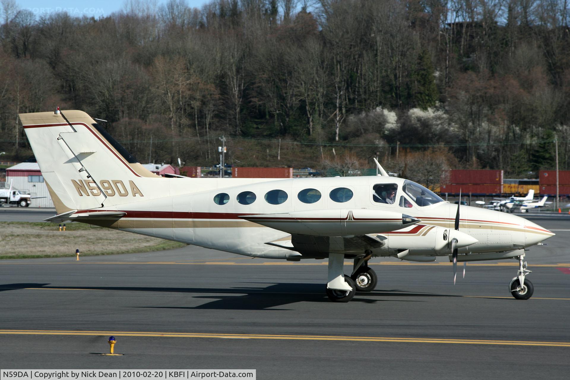 N59DA, 1973 Cessna 414 Chancellor C/N 414-0480, KBFI