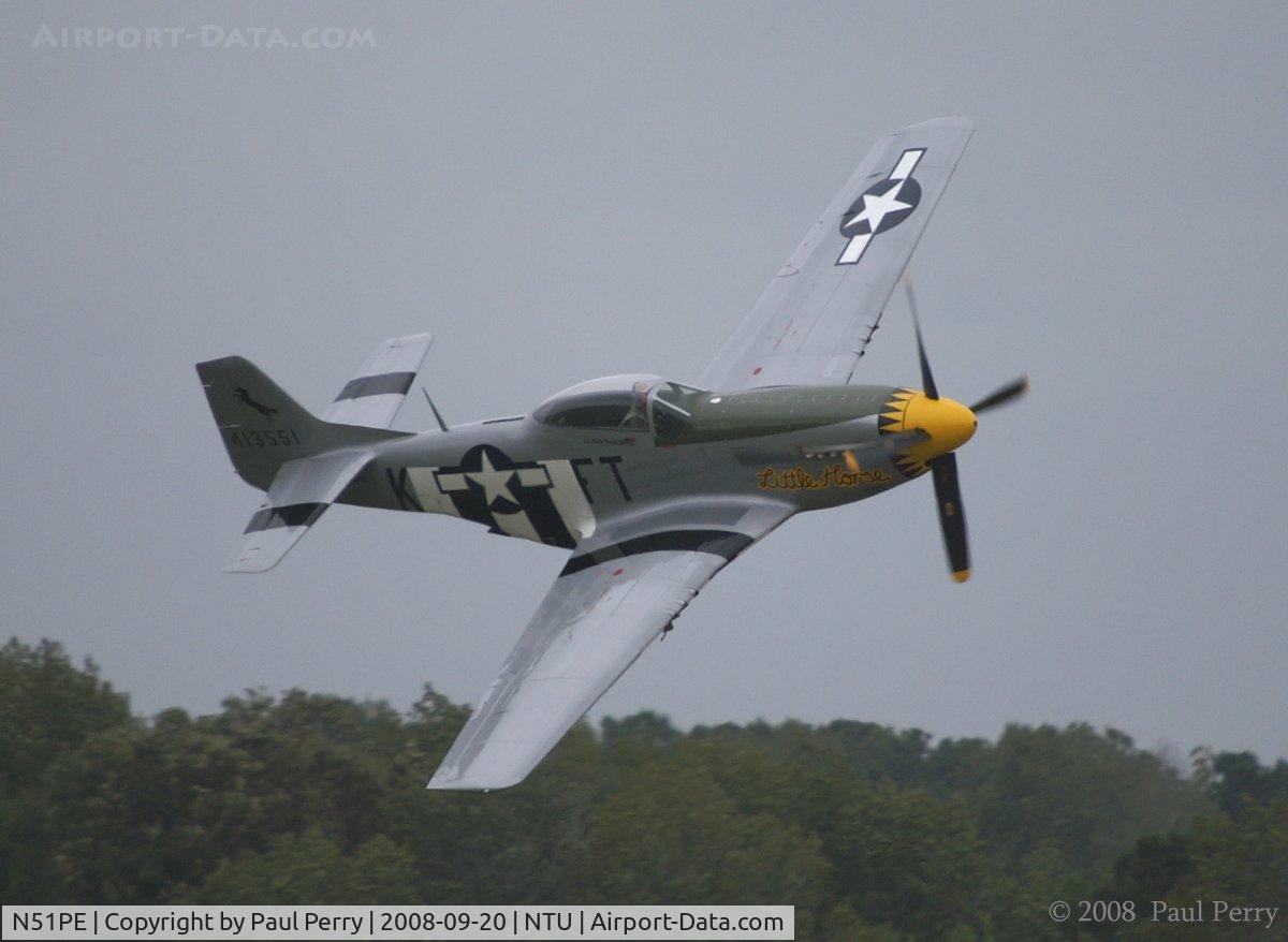 N51PE, North American F-51D Mustang C/N 45-11586, Roaring over the runway