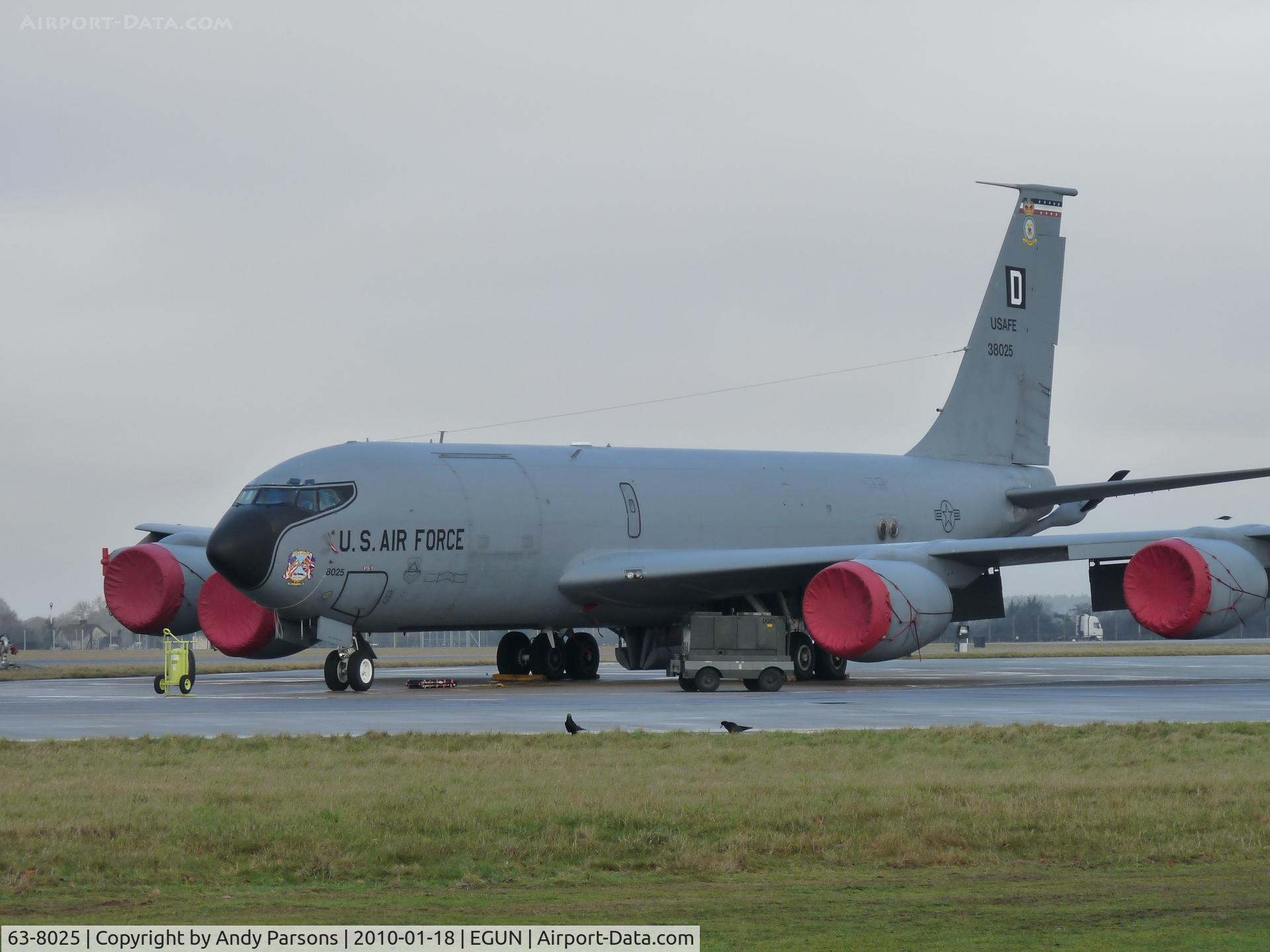 63-8025, 1963 Boeing KC-135R Stratotanker C/N 18642, One of 100arw currently based tankers