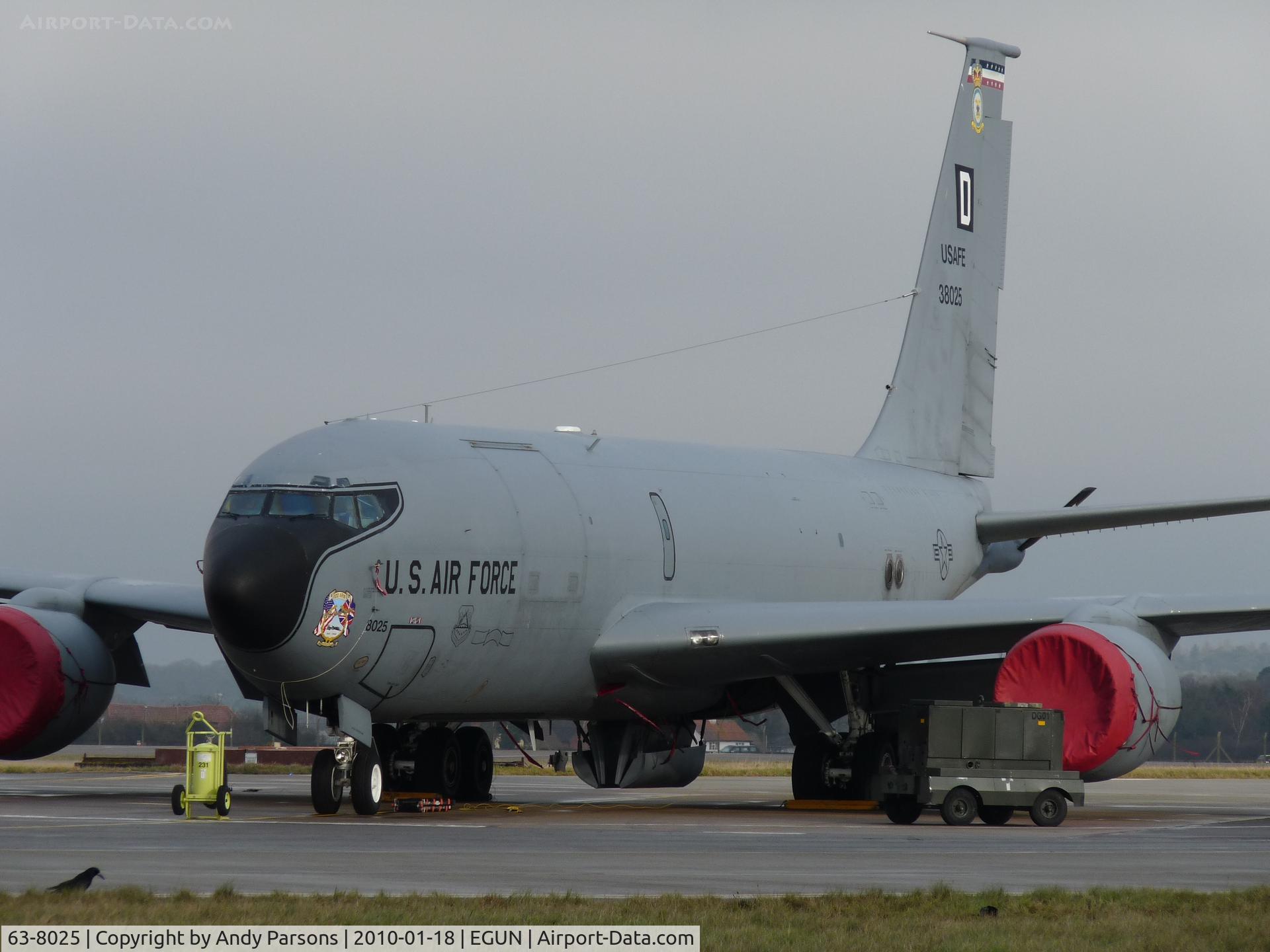 63-8025, 1963 Boeing KC-135R Stratotanker C/N 18642, One of 100arw currently based tankers