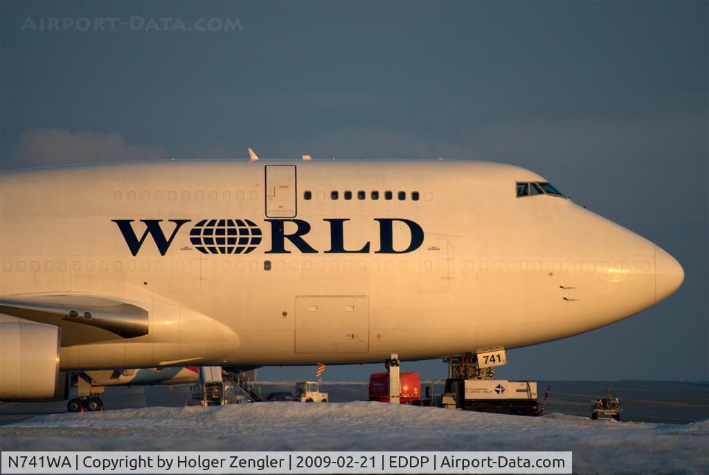 N741WA, 1993 Boeing 747-4H6 C/N 25702, Recently on cold and sunny afternoon
