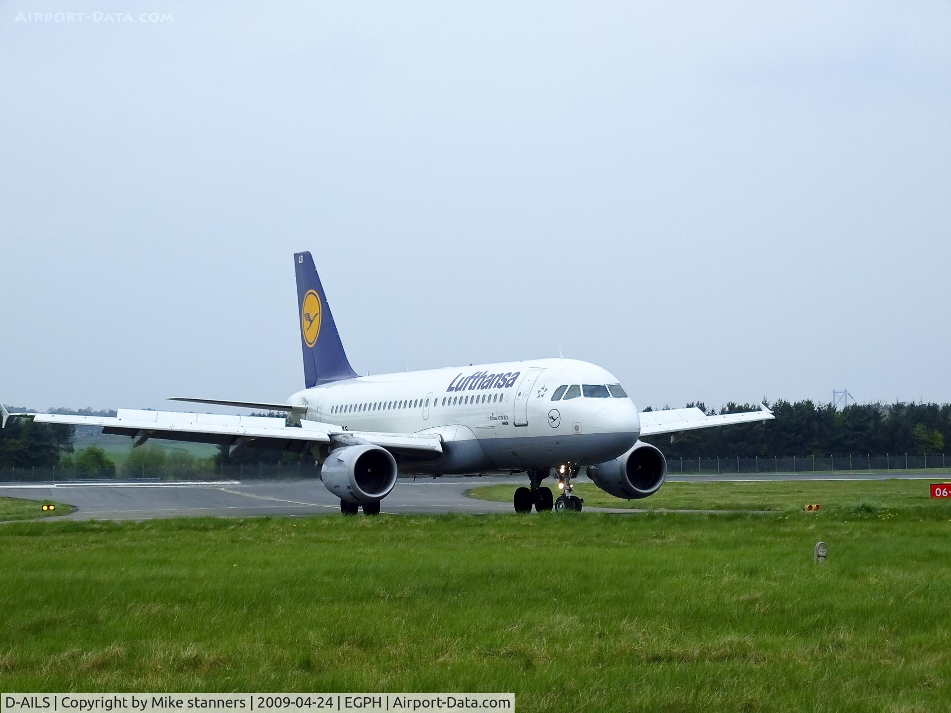 D-AILS, 1997 Airbus A319-114 C/N 729, Lufthansa A319 Arriving at EDI From FRA