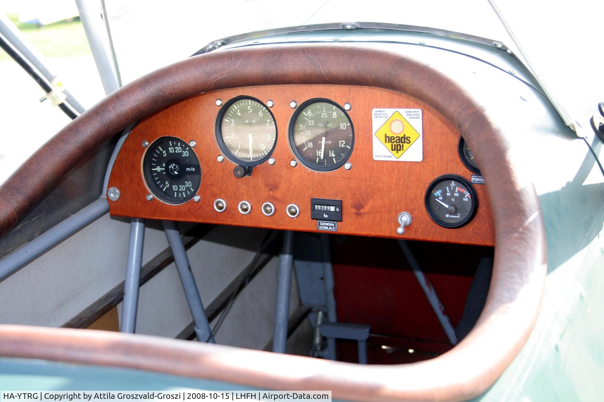 HA-YTRG, 2004 Tihanyi Robert TR-03 II C/N TR-03, Farkashegy Airfield Hungary - TR-03 Gerle II Cocpit