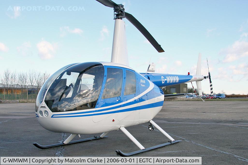 G-WMWM, 2000 Robinson R44 C/N 0767, Robinson R-44 Raven at Cranfield Airport in 2006.
