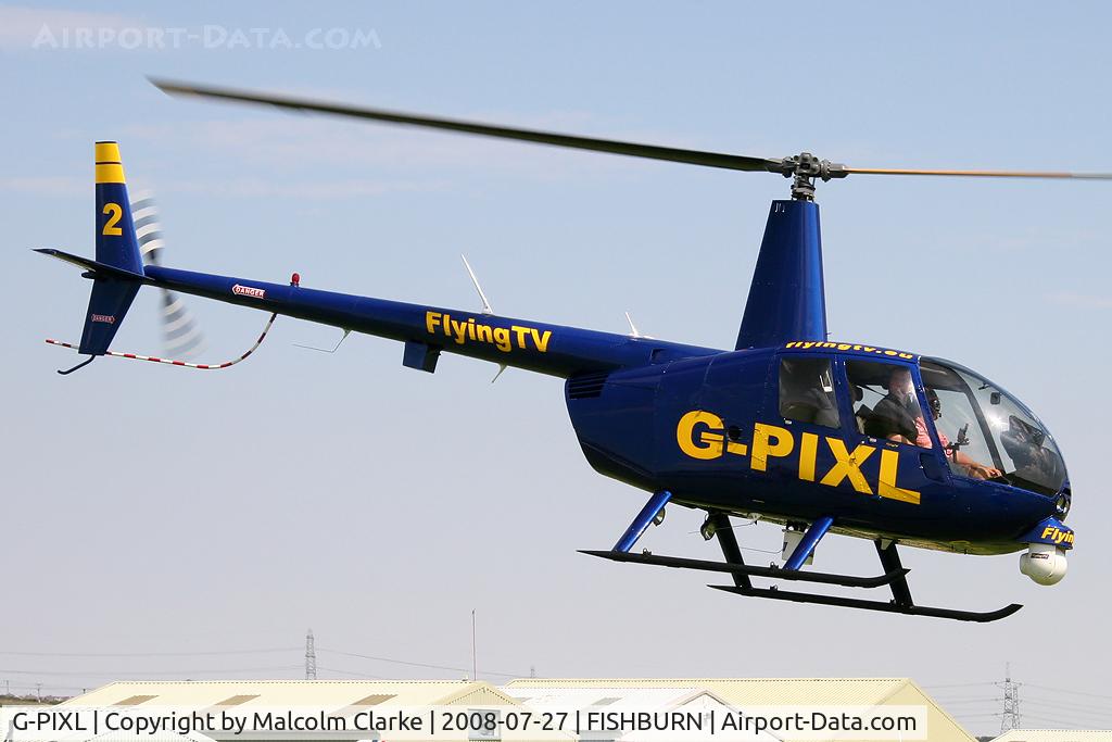 G-PIXL, 2006 Robinson R44 Raven II C/N 11221, Robinson R-44 Raven II at Fishburn Airfield, UK in 2007.