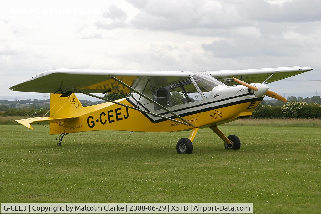G-CEEJ, 2006 Rans S-7S Courier C/N PFA 218-14557, Rans S-7S Courier at Fishburn Airfield, UK in 2008.
