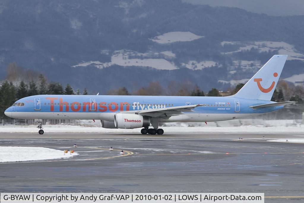 G-BYAW, 1995 Boeing 757-204 C/N 27234, Thomson 757-200