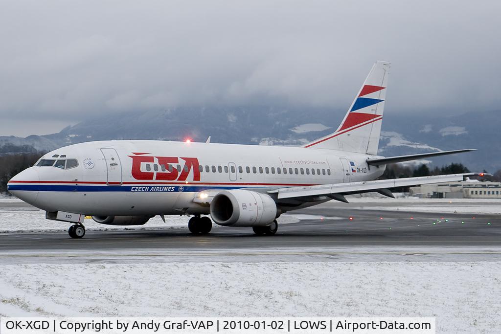 OK-XGD, 1992 Boeing 737-55D C/N 26542/2337, CSA 737-500