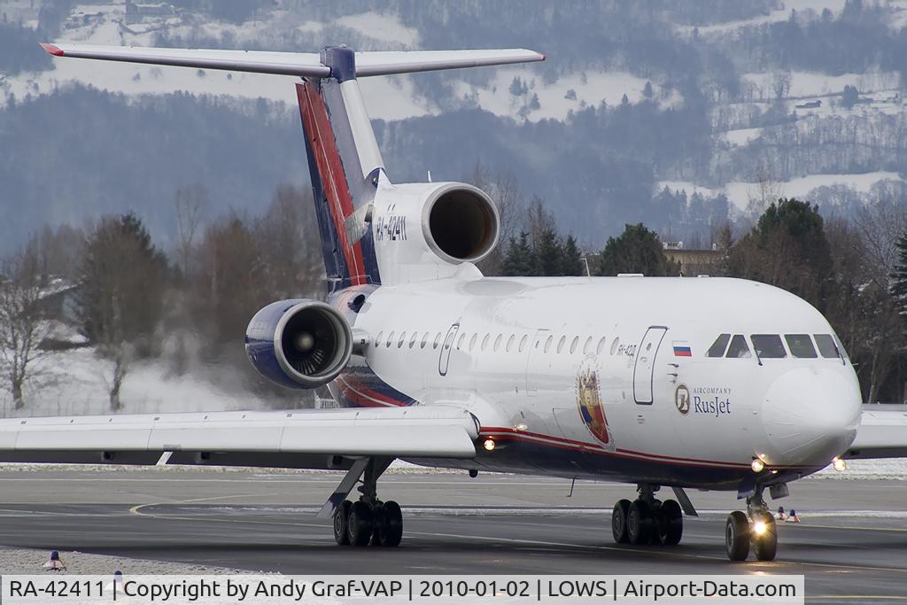 RA-42411, 1992 Yakovlev Yak-42D C/N 4520421219043, Rusjet Y42
