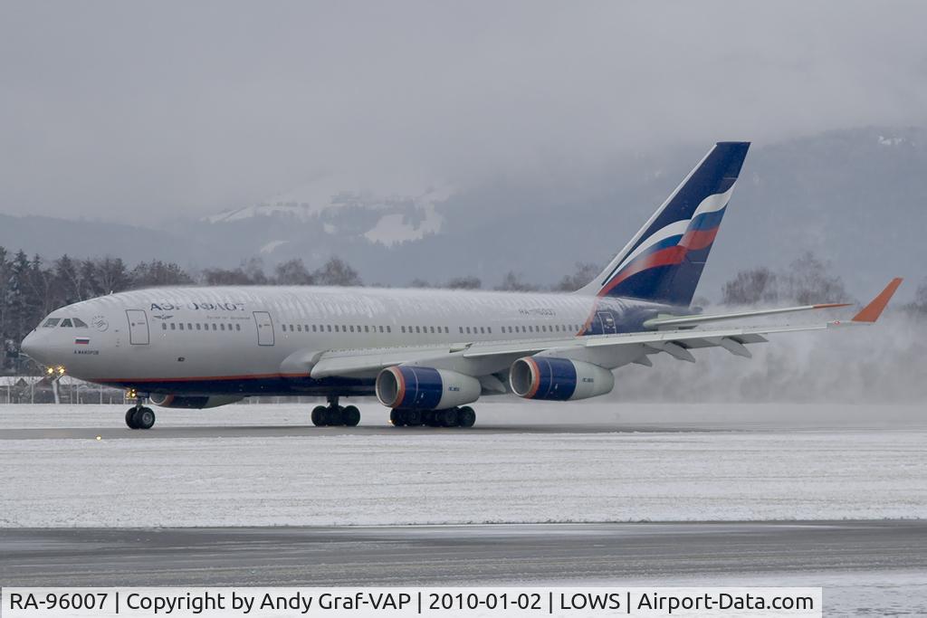 RA-96007, 1992 Ilyushin Il-96-300 C/N 74393201004, Aeroflot Y96