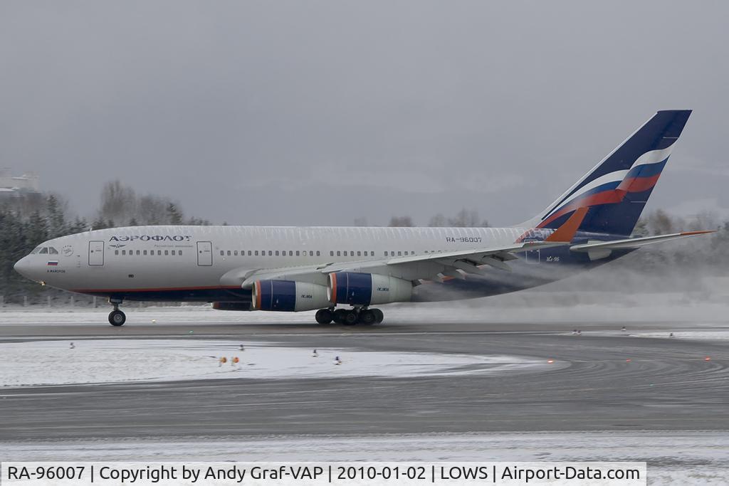 RA-96007, 1992 Ilyushin Il-96-300 C/N 74393201004, Aeroflot Y96