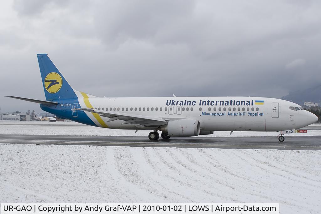 UR-GAO, 1991 Boeing 737-4Z9 C/N 25147, Ukraine International 737-400
