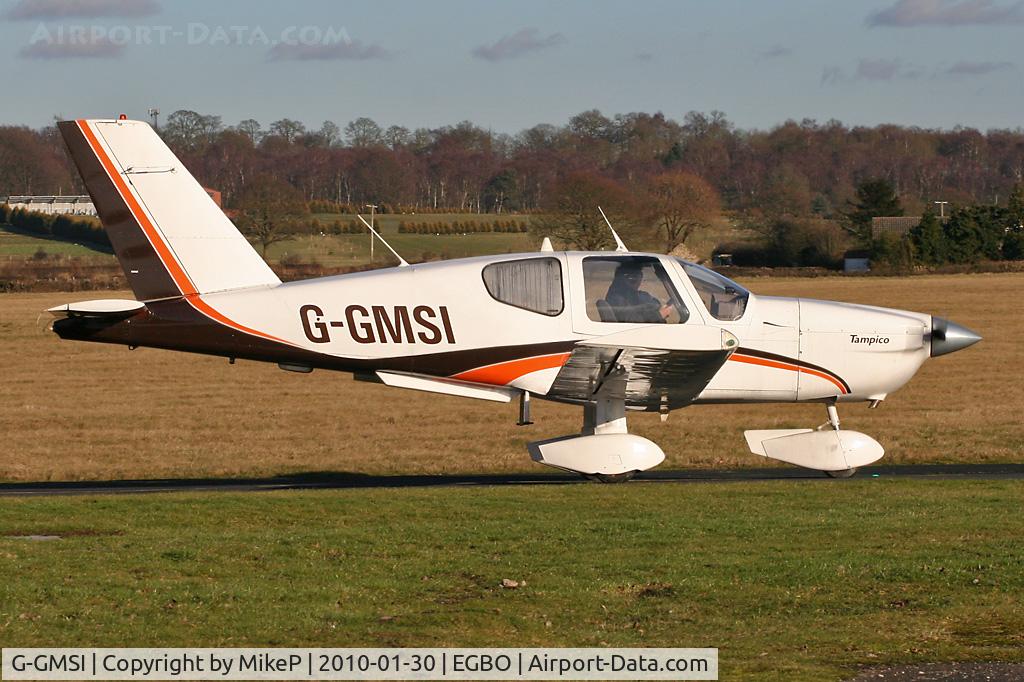 G-GMSI, 1980 Socata TB-9 Tampico C/N 145, Resident taxiing for departure.