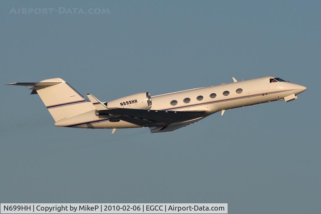 N699HH, 1994 Gulfstream Aerospace G-IV C/N 1239, Climbing away from 05L.