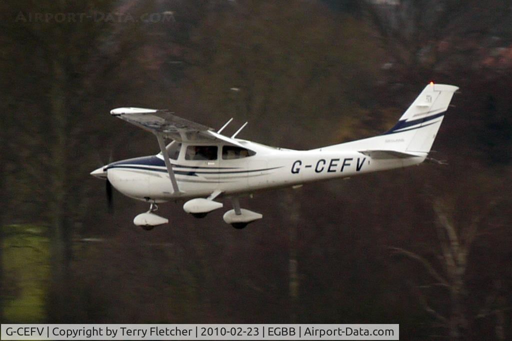 G-CEFV, 2005 Cessna 182T Skylane C/N 18281538, Cessna 182 Skylane arriving at BHX