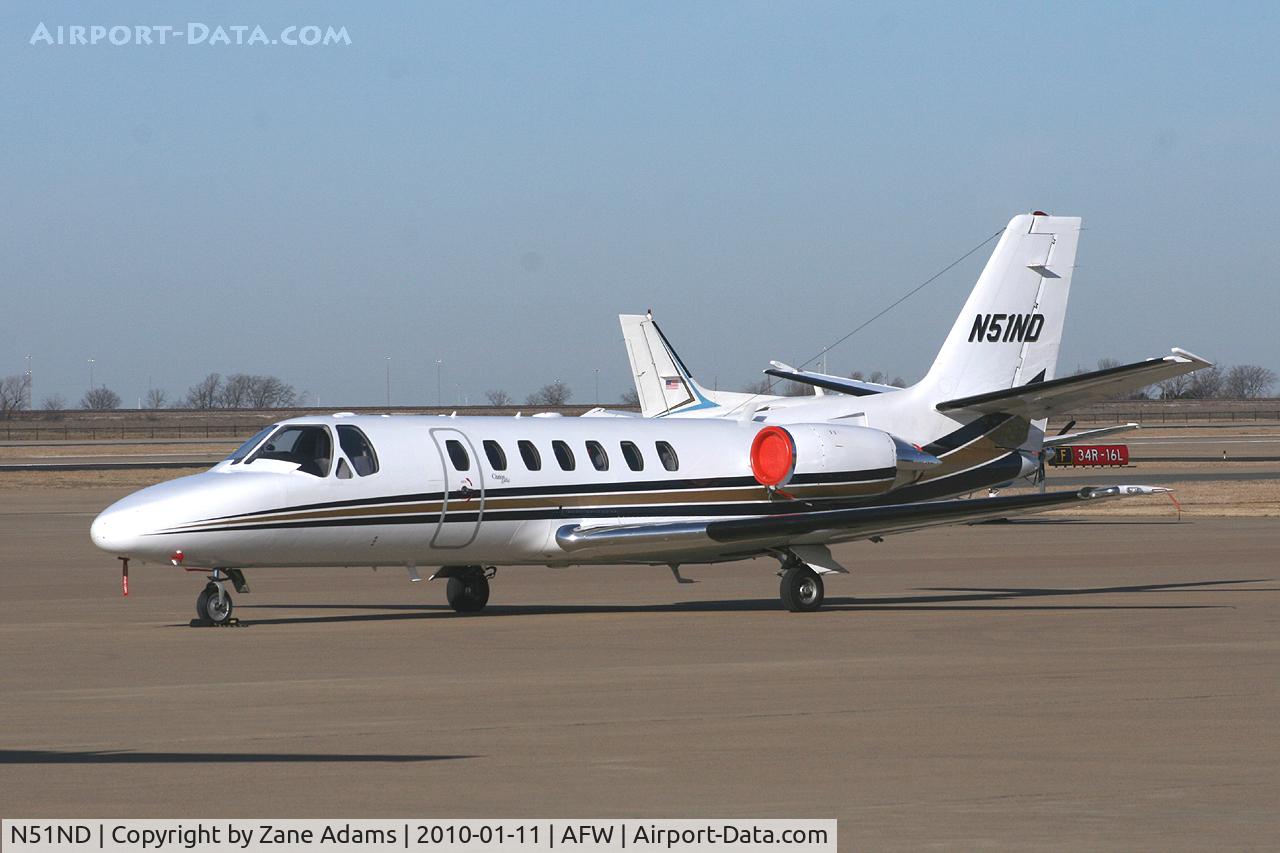 N51ND, 1996 Cessna 560 C/N 560-0364, At Fort Worth Alliance Airport