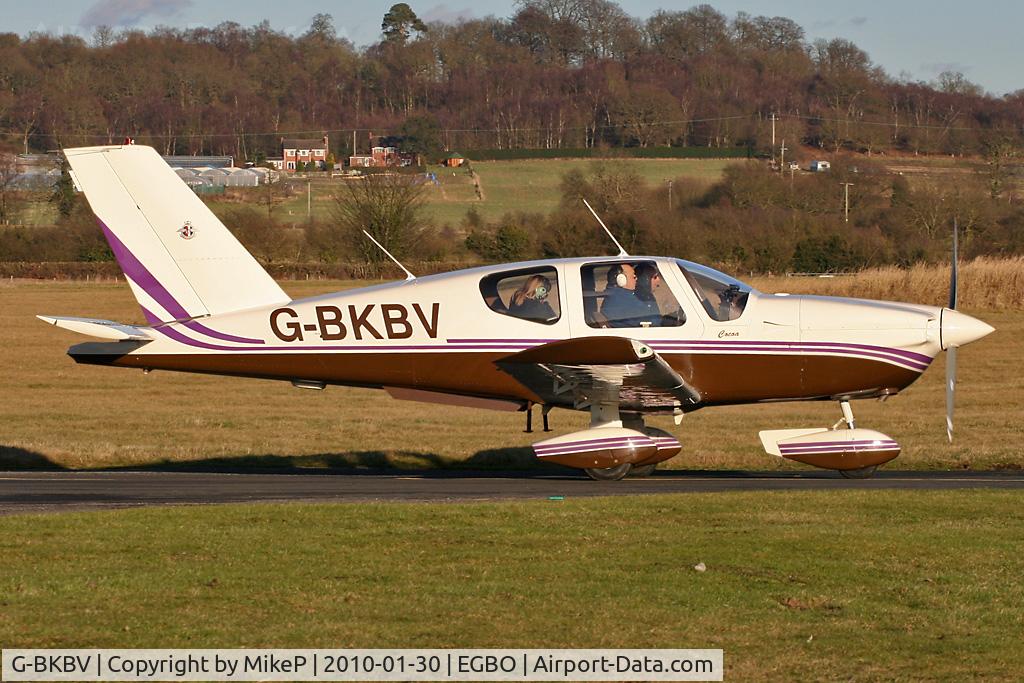 G-BKBV, 1982 Socata TB-10 Tobago C/N 288, Heading to the 34 hold prior to departure.