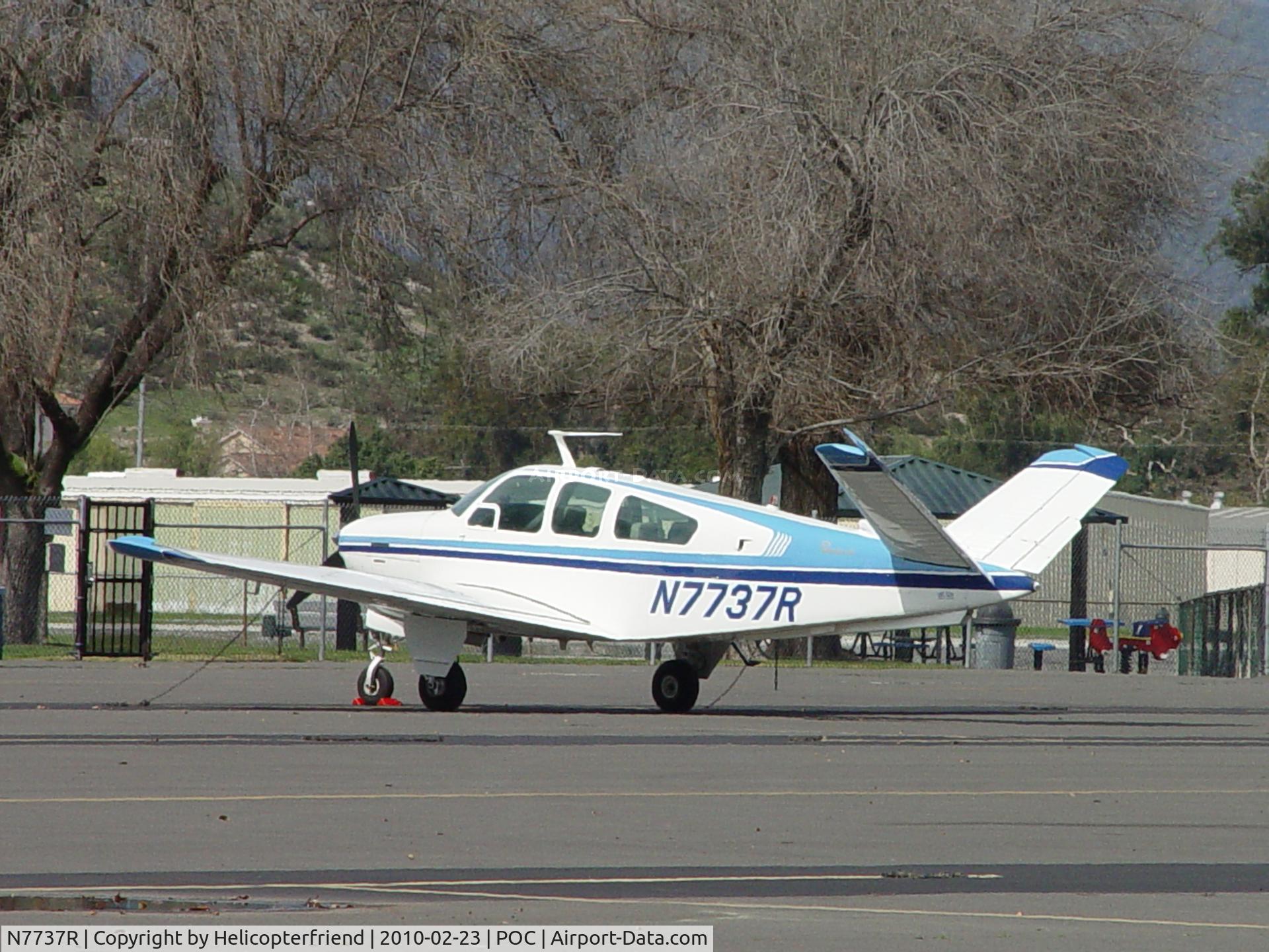 N7737R, 1968 Beech V35A Bonanza C/N D-8876, Parked in transient parking