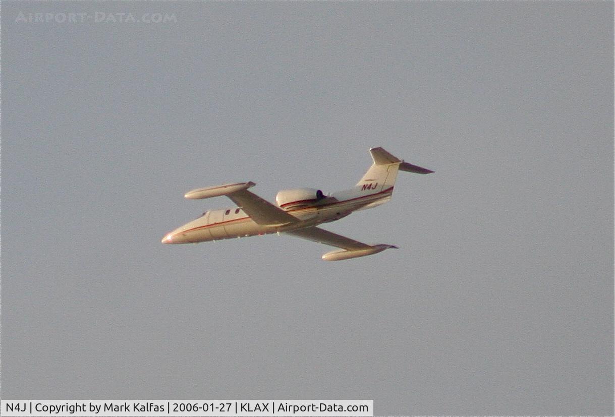 N4J, 1977 Gates Learjet Corp. 35A C/N 110, MCRAE AVIATION SERVICES LEARJET 35A, N4J 25L departure KLAX.