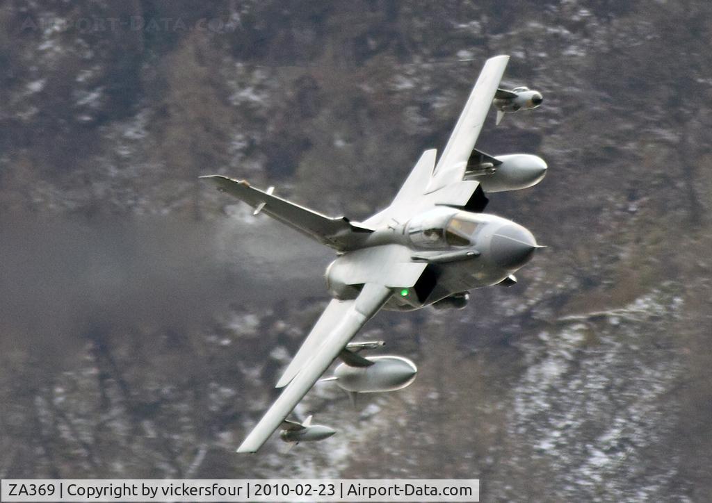 ZA369, 1982 Panavia Tornado GR.4A C/N 166/BS051/3083, Royal Air Force Tornado GR4A (c/n BS051). Operated by the Marham Wing in 13 Squadron markings, coded '003'. Thirlmere, Cumbria.