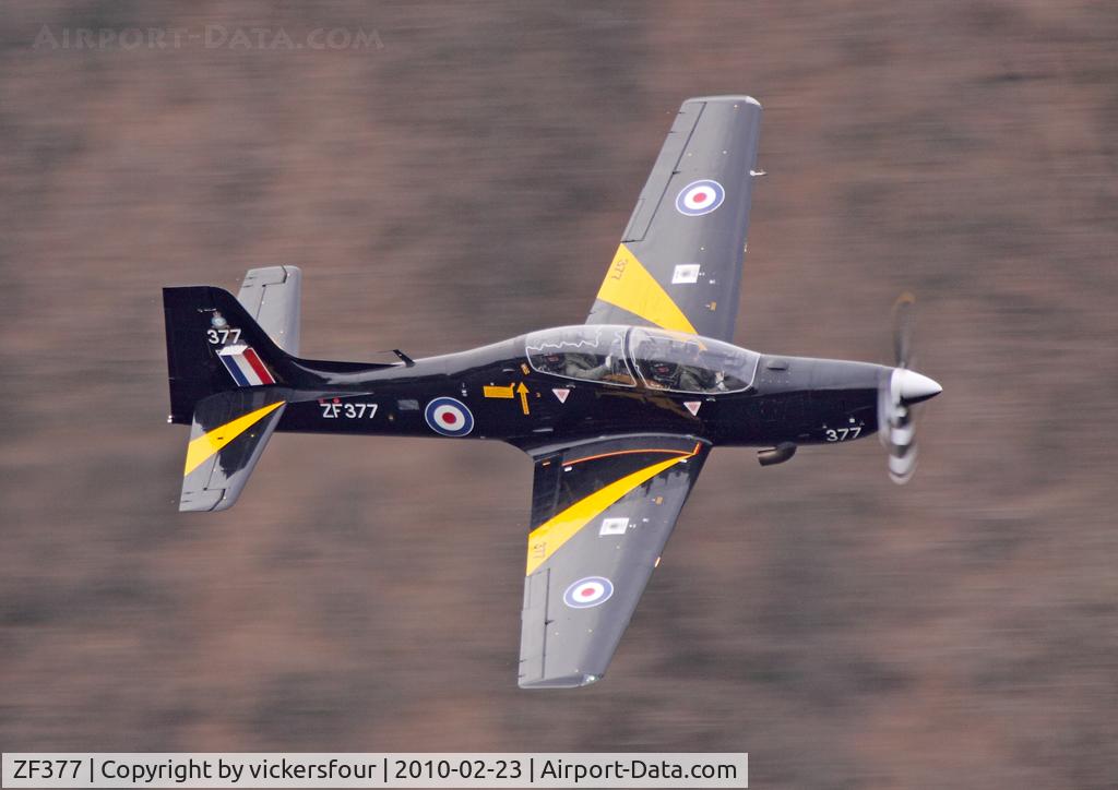 ZF377, 1992 Short S-312 Tucano T1 C/N S120/T91, Royal Air Force. Operated by 1 FTS. Thirlmere, Cumbria.