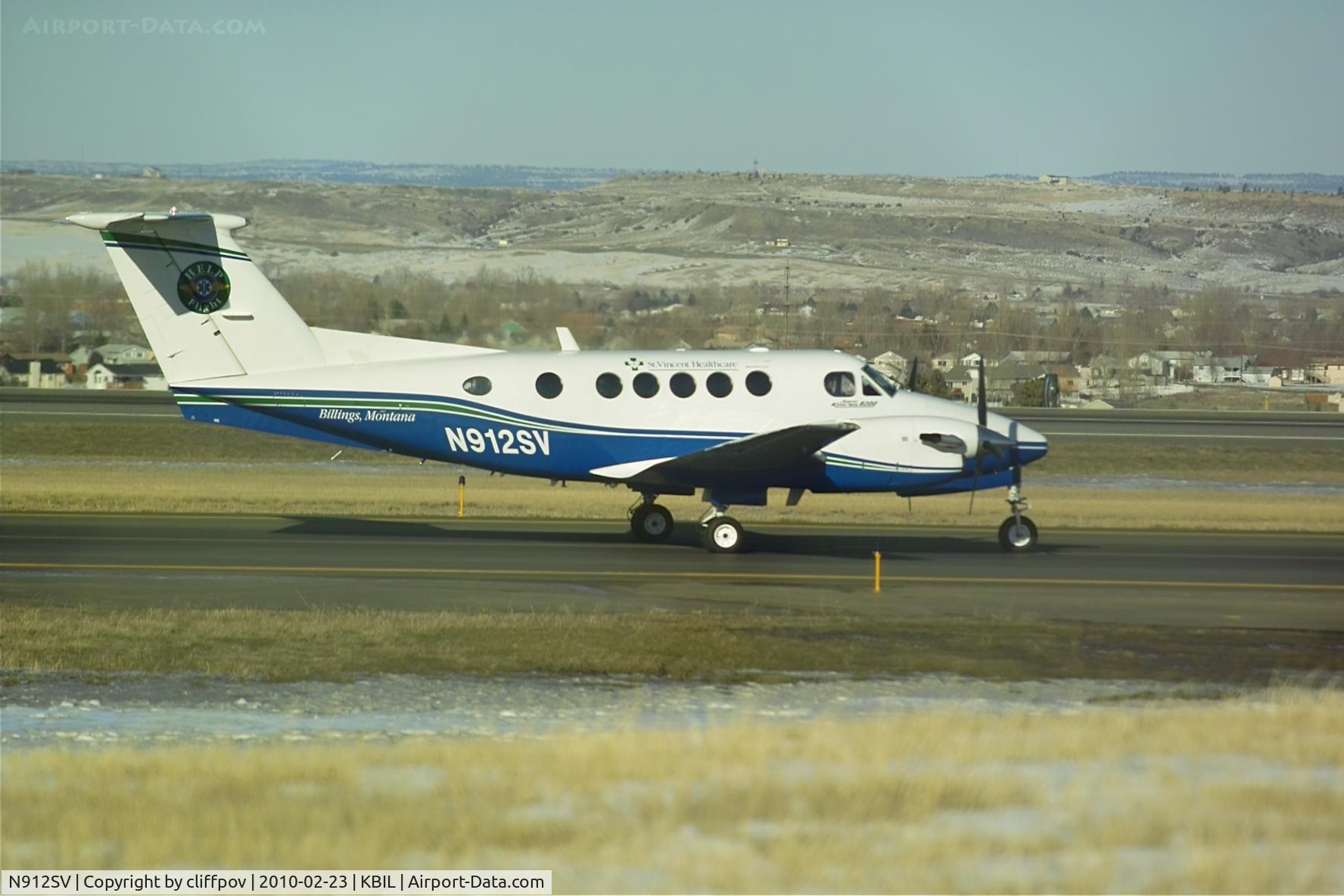 N912SV, 1988 Beech B200 King Air C/N BB-1299, St Vincent's Hospital Beech King Air 200