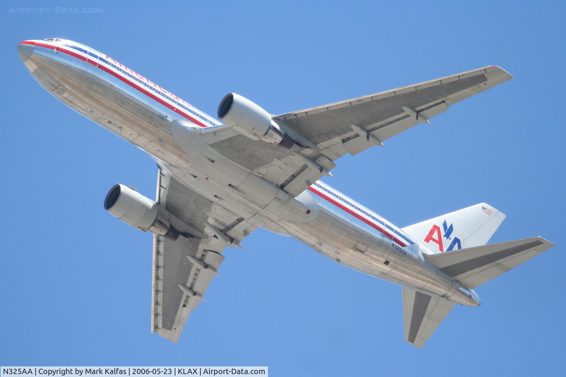 N325AA, 1986 Boeing 767-223 C/N 22326, American Airlines Boeing 767-223. N325AA 25R departure KLAX.