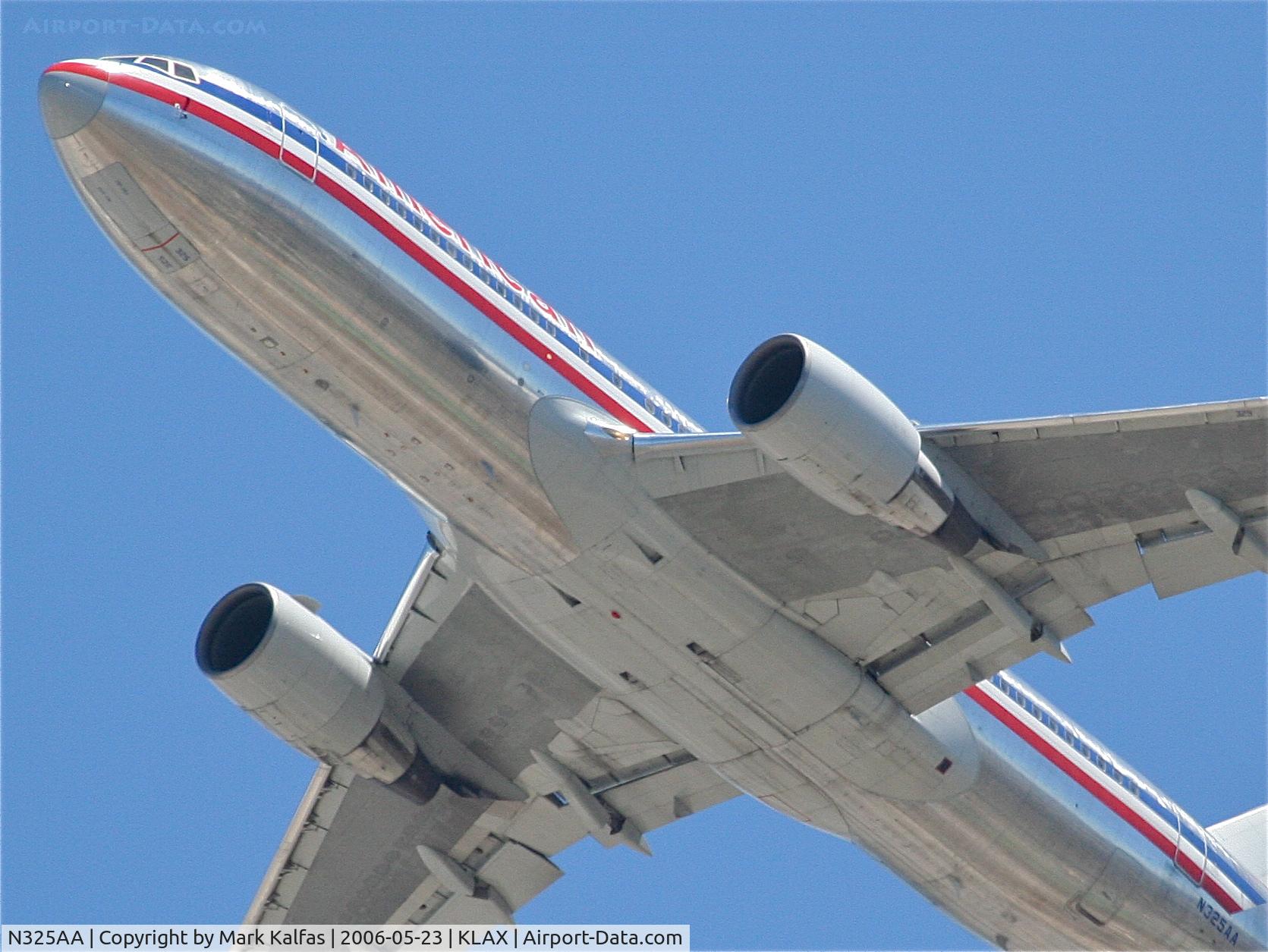 N325AA, 1986 Boeing 767-223 C/N 22326, American Airlines Boeing 767-223. N325AA 25R departure KLAX.