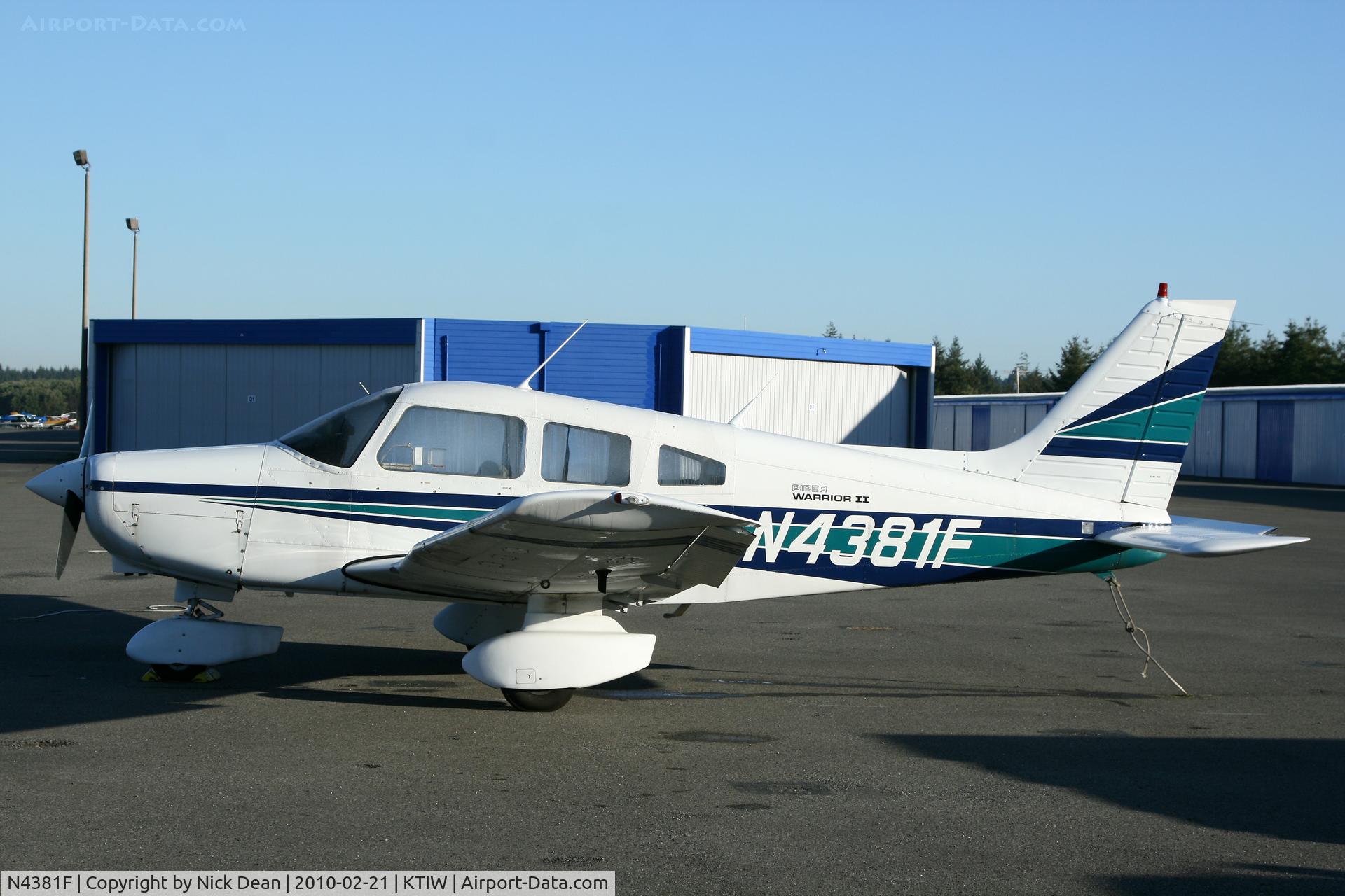 N4381F, Piper PA-28-161 C/N 28-8516015, KTIW