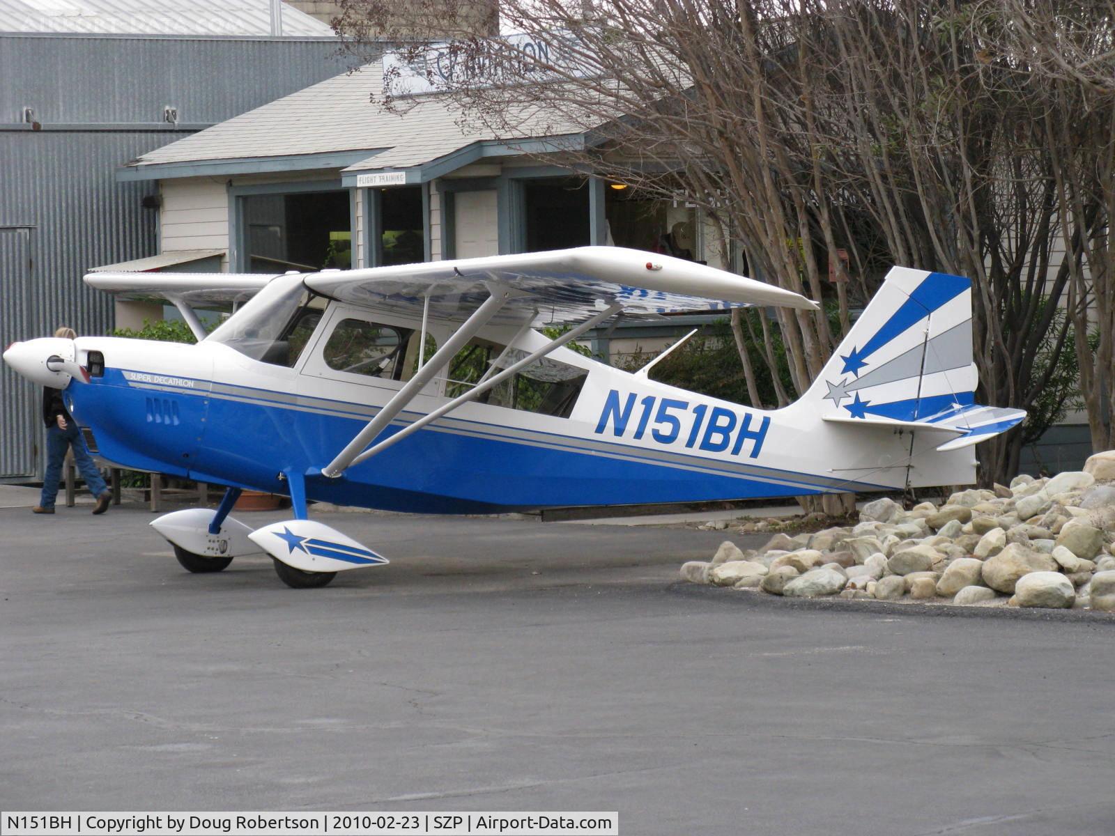 N151BH, 2008 American Champion 8KCAB Super Decathlon Decathlon C/N 1061-2008, 2008 American Champion 8KCAB SUPER DECATHLON, Lycoming AEIO-360 180 Hp, Barron Hilton's replacement for N240R-Steve Fossett's final ride with a great radio call, One Bravo Hotel! At CP Aviation.