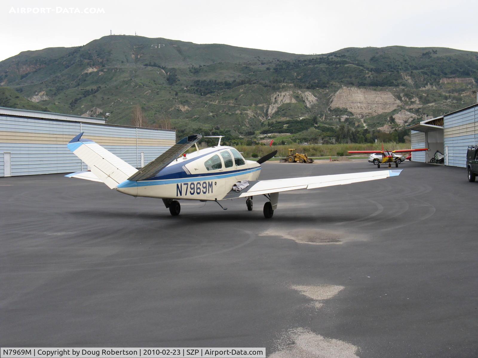 N7969M, 1966 Beech V35 Bonanza C/N D-8283, 1966 Beech V35 BONANZA, Continental IO-520-B 285 Hp