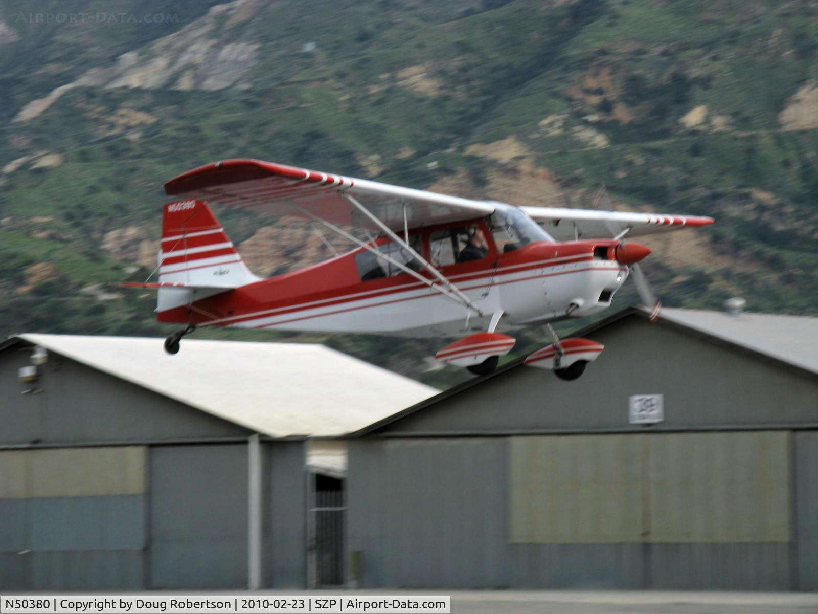 N50380, 1979 Bellanca 7ECA Citabria Citabria C/N 1291-79, 1979 Bellanca 7ECA CITABRIA, Lycoming O-235 115 Hp, on short final Rwy 22