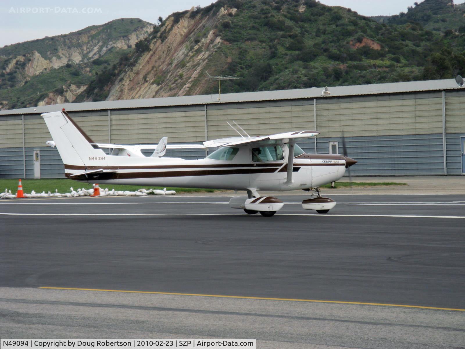 N49094, 1979 Cessna 152 C/N 15283416, 1979 Cessna 152, Lycoming O-235-L2C 110 Hp, 28 volt ignition, high compression for 100LL fuel, taking the active