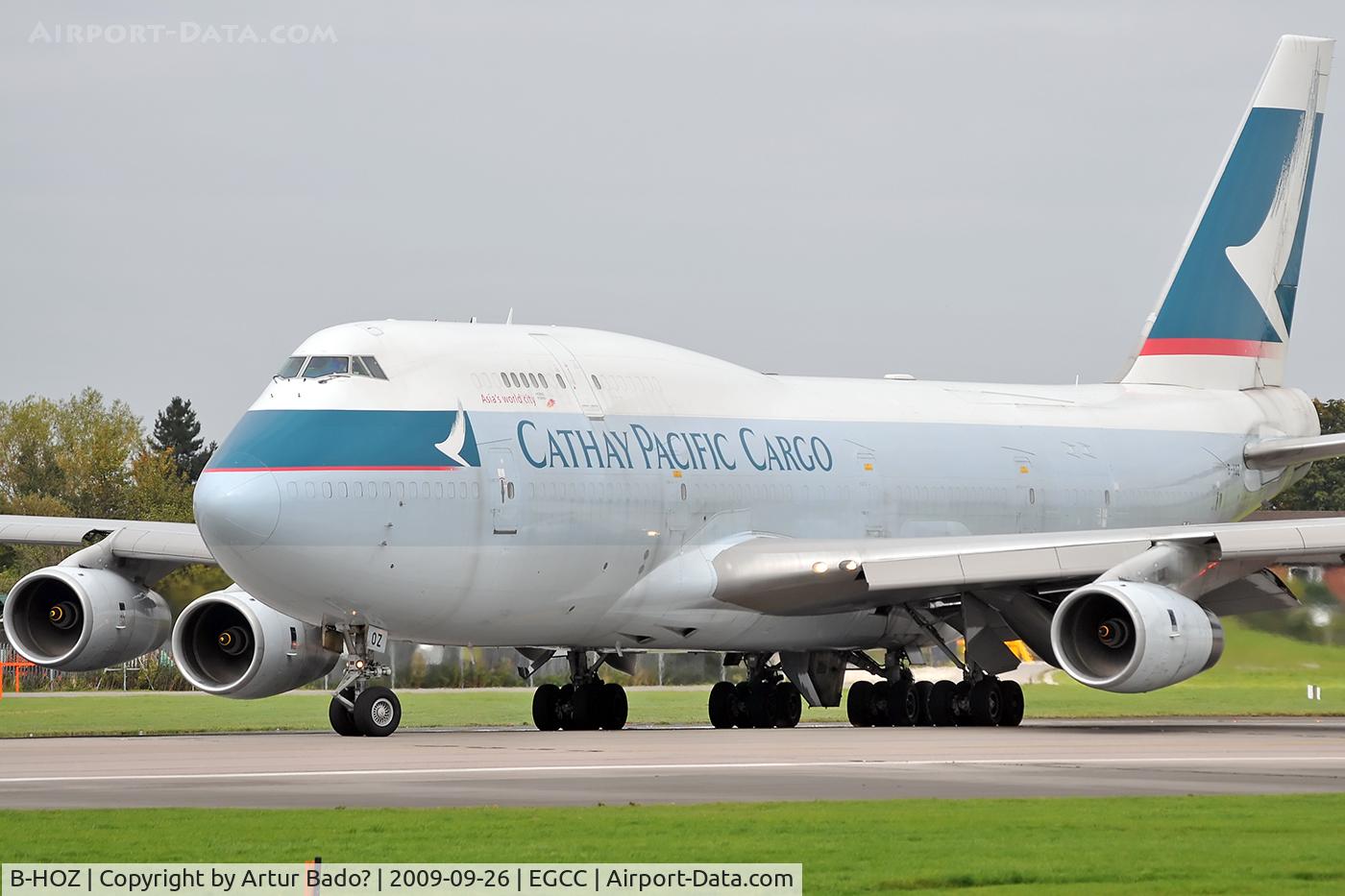 B-HOZ, 1992 Boeing 747-467/BCF C/N 25871, Cathay Pacific