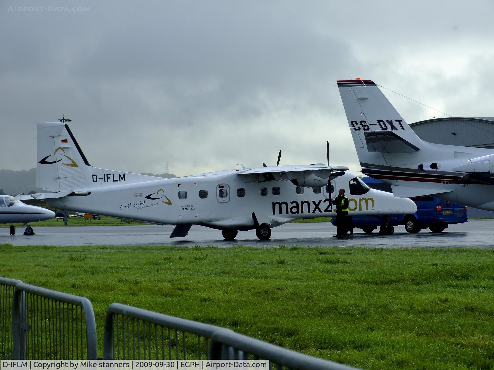D-IFLM, 1984 Dornier 228-202K C/N 8046, Do.228 from FLM Aviation still in the colours of Manx2 airlines