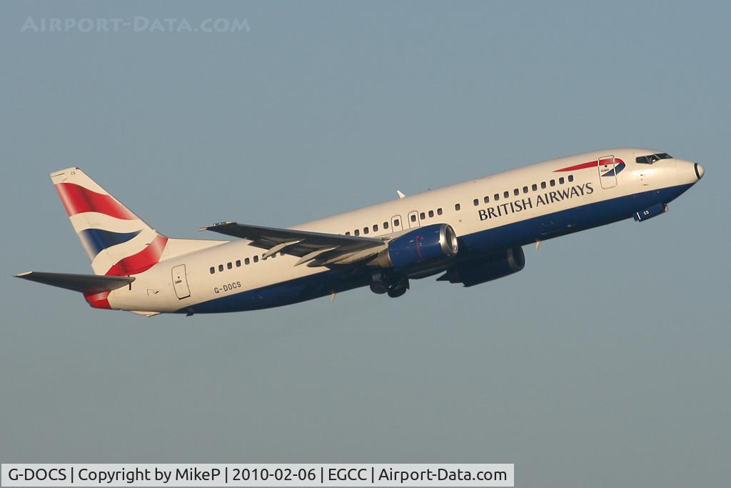 G-DOCS, 1992 Boeing 737-436 C/N 25852, Heading back to London Gatwick.