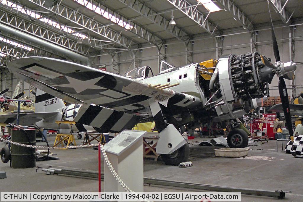 G-THUN, 1945 Republic P-47D Thunderbolt C/N 399-55731, Republic P-47D Thunderbolt at Duxford Airfield, UK in 1994.