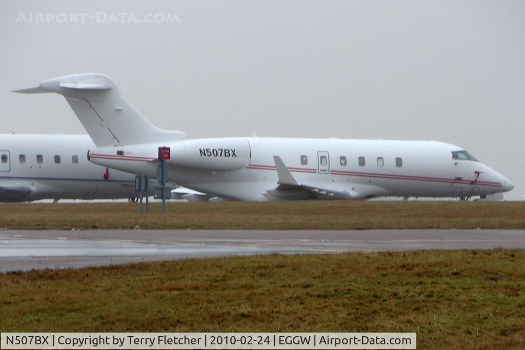 N507BX, 2003 Bombardier Challenger 300 (BD-100-1A10) C/N 20008, Bombardier CL300 at Luton - parked on Ocean Sky ramp